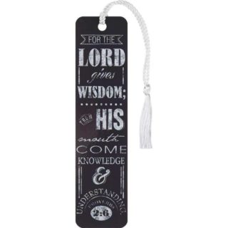 603799530750 For The Lord Gives Wisdom Tassel Bookmark