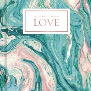 9781535914673 Love Pink And Teal Marble Journal