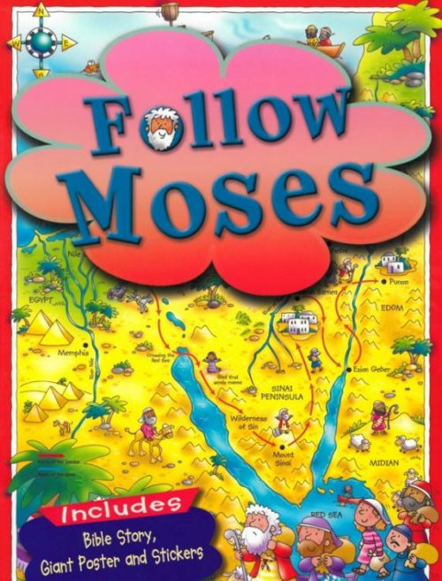 9788472082359 Follow Moses : Includes Bible Story Giant Poster And Stickers