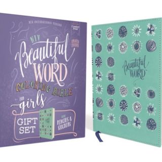9780310455387 Beautiful Word Coloring Bible For Girls Pencil Sticker Gift Set Updated