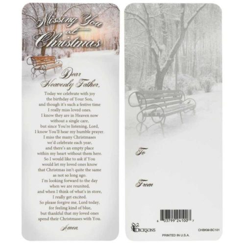 603799241007 Missing You At Christmas Bookcard