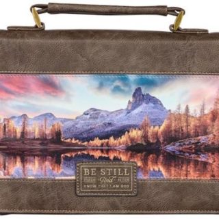 1220000139039 Be Still And Know Classic Luxleather Mountain Scene