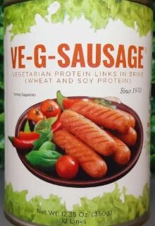 VE G SAUSAGE CV 350G VEGAN
