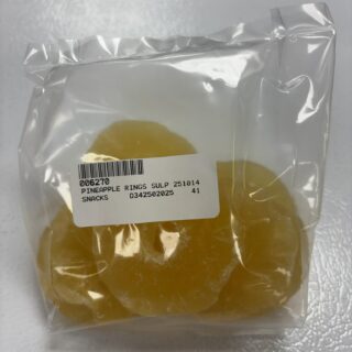 PINEAPPLE RINGS SULPHURED 227G